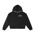 Gemstone Plaid Boxy Zip Hoodie